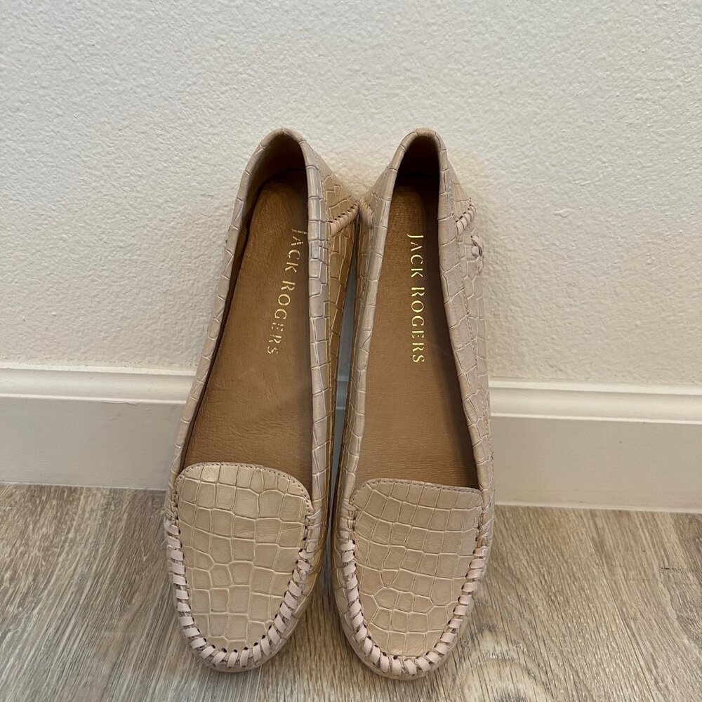 Jack Rogers Light Pink/Nude Leather Loafers